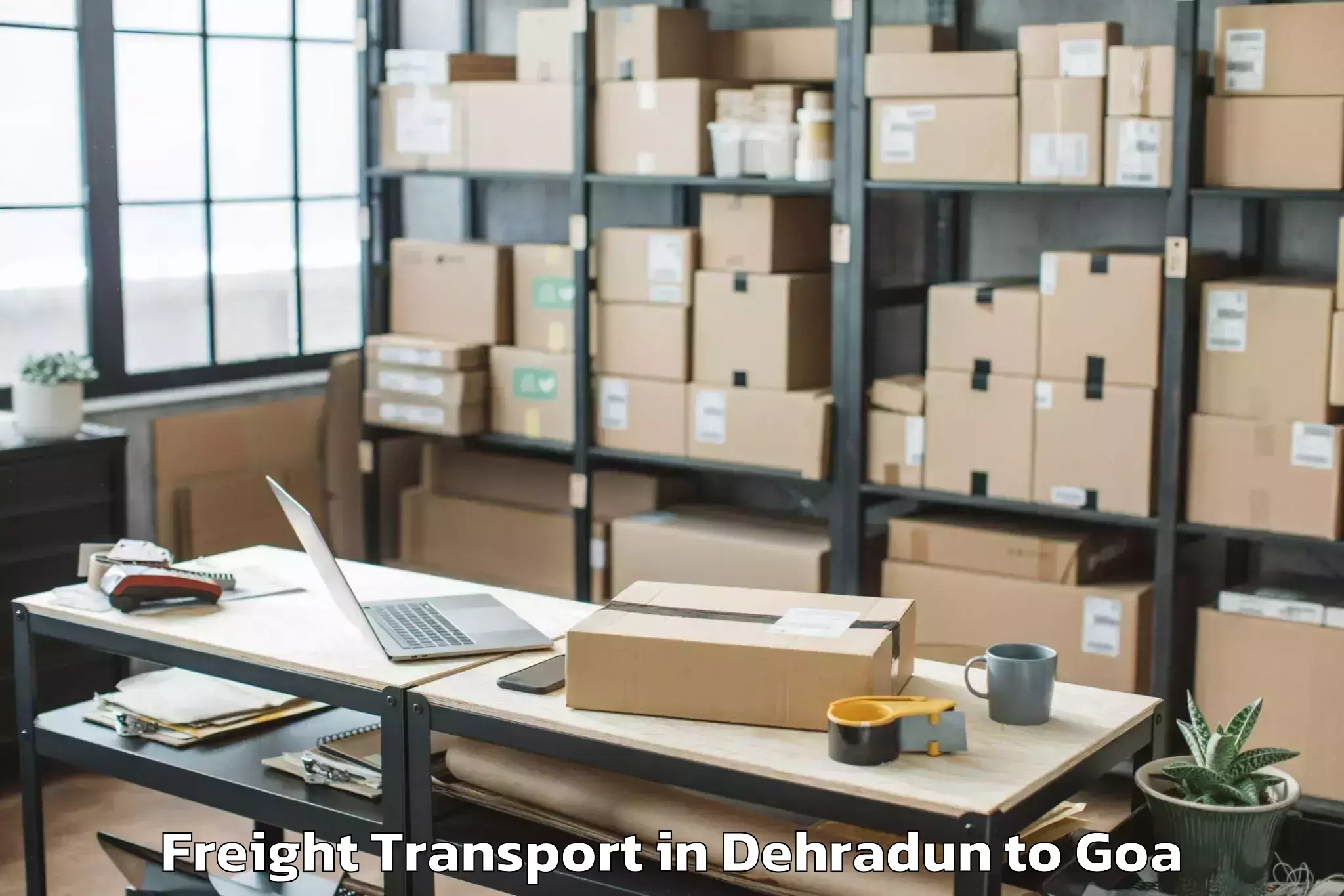 Affordable Dehradun to Colovale Freight Transport